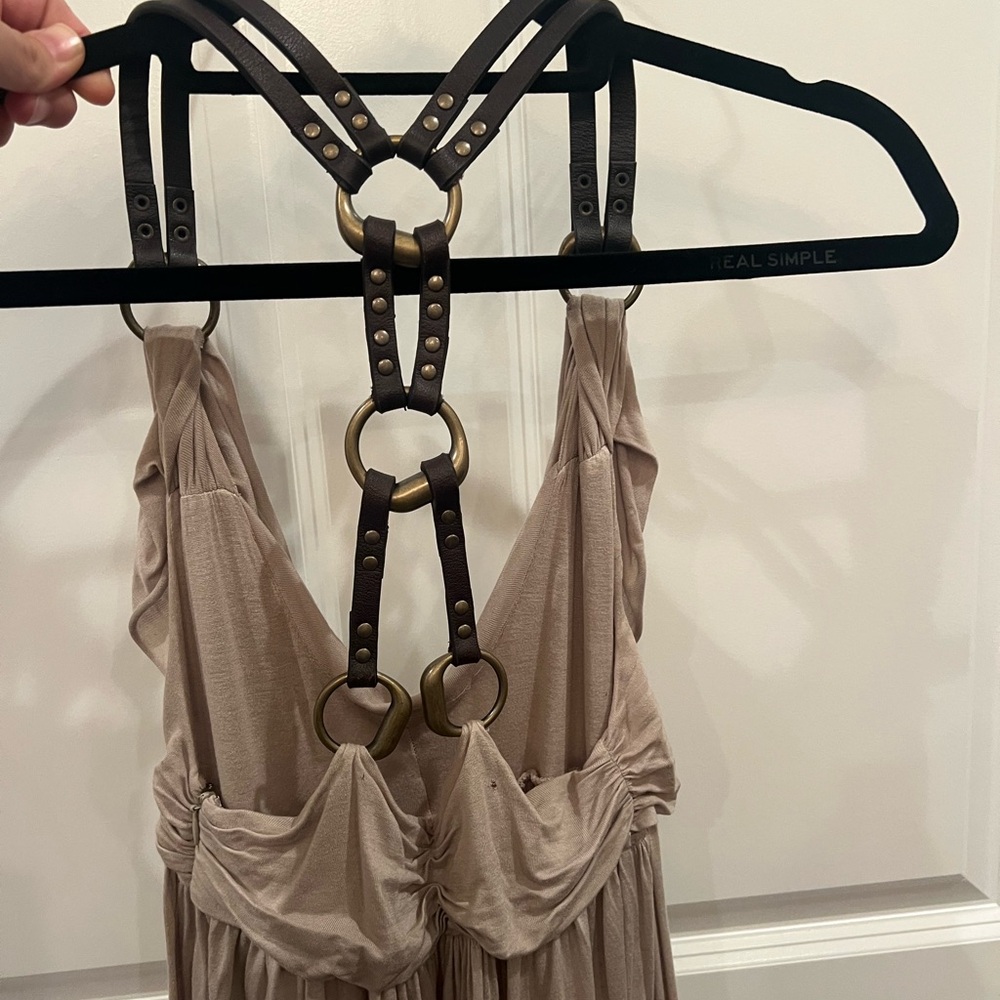 All Saints Beige Maxi Dress - Picture 3 of 7